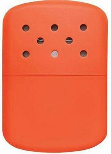 Zippo Refillable 12 Hour Hand Warmer With Cloth Pouch Orange 40348 New In Box. Available Now for 18.11