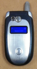 Motorola V551 - Blue and Silver  AT T / Cingular  Very Rare Flip Phone - READ