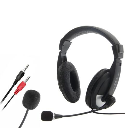 Nouveau casque Skype avec microphone pour PC de jeu haut-parleur audio 3,5 mm  - Photo 1 sur 3