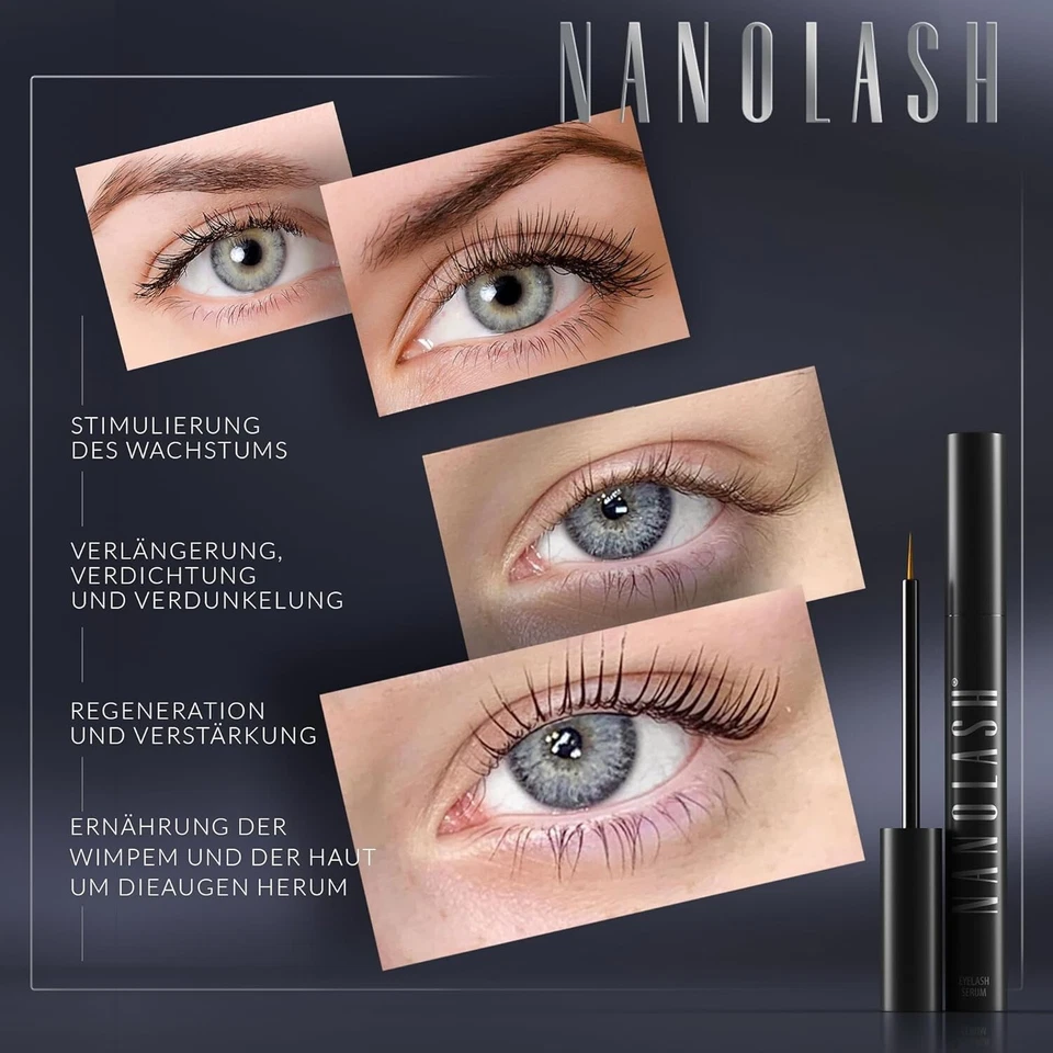 Nanolash Eyelash Serum 3ml Renewing Growth Serum for Eyelashes - Image 4 of 4