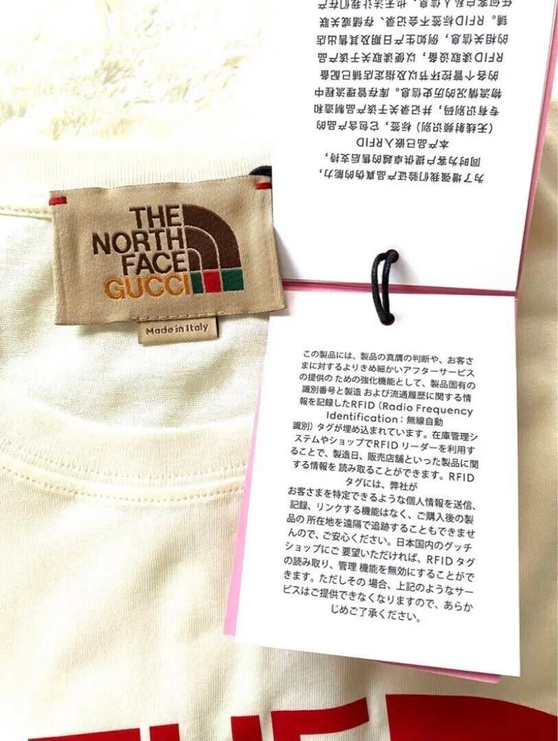 GUCCI THE NORTH FACE cat logo T-Shirt men Size XS Cotton GUCCI THE NORTH FACE cat logo T-Shirt men Size XS Cotton