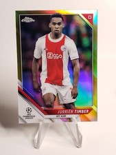 2022 Topps Chrome Champions League Jurrien Timber Gold /50 Ajax