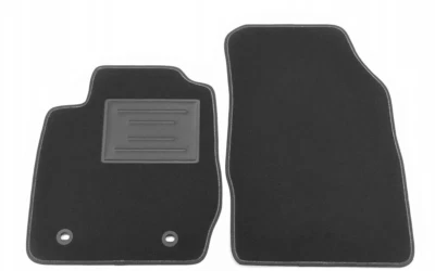 ASC tappetini auto set anteriori 2pz FORD FIESTA MK6 2008-2011 con bottoni OVALI