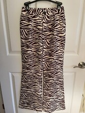 Shein Animal Print Long Pants, Size Small, Color Brown/Ivory