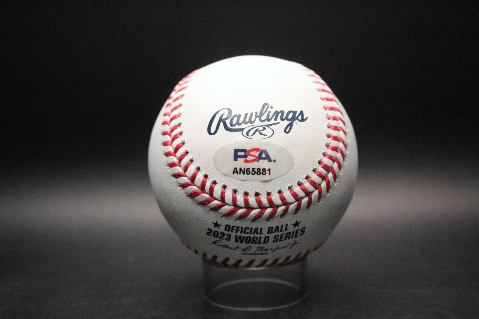 Travis Jankowski 2023 World Series Signed Baseball Autograph PSA/DNA AN65881 view 3