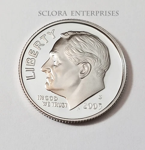 2005 S Roosevelt  *90% SILVER PROOF*  Dime  **FREE SHIPPING**