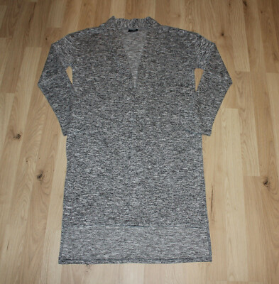 * PAGE ONE YOUNG * Mädchen Lang-Strickjacke Cardigan 158/164 Grau meliert