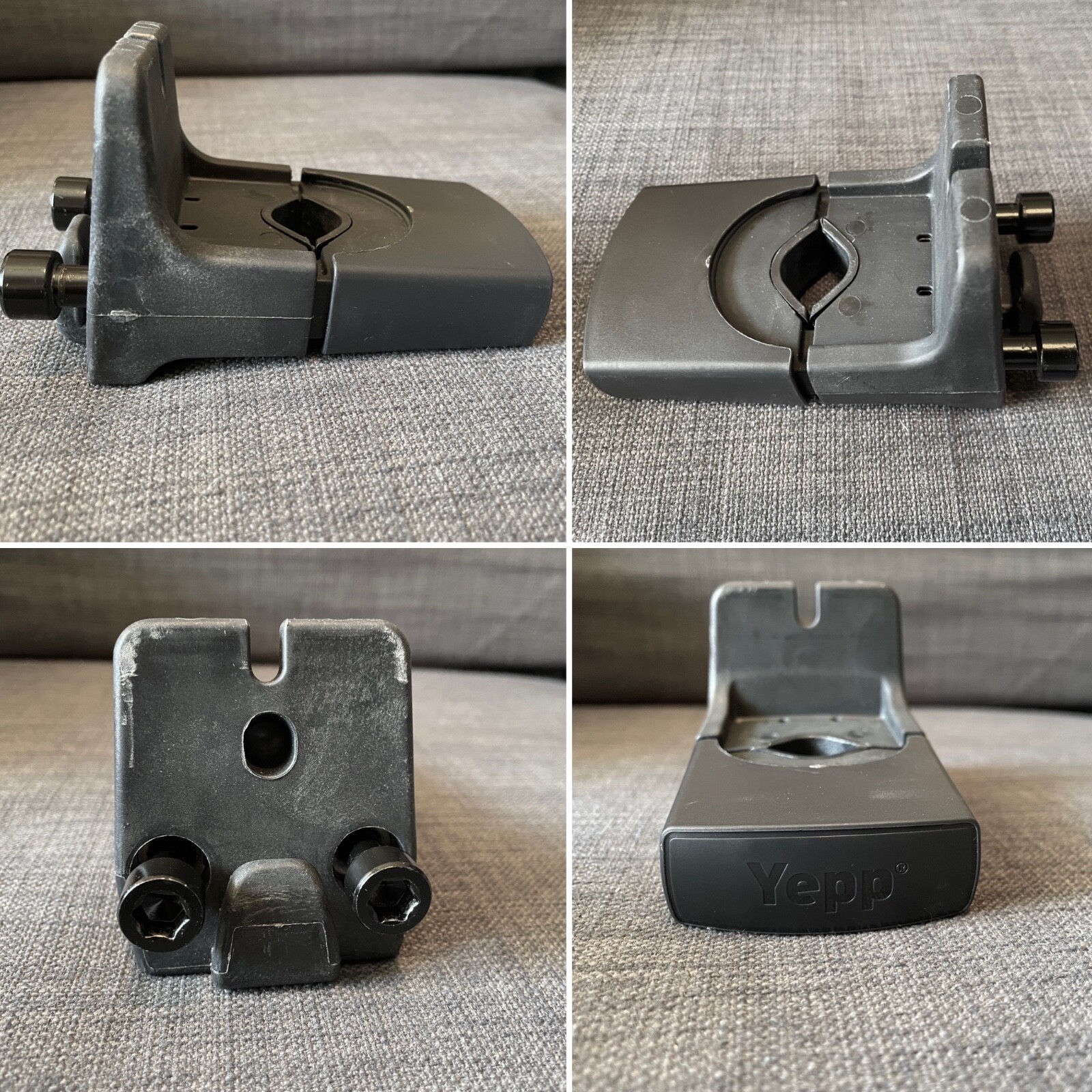 Thule Yepp Mini Child Bike Seat Blue with Slimfit & Ahead Adapters