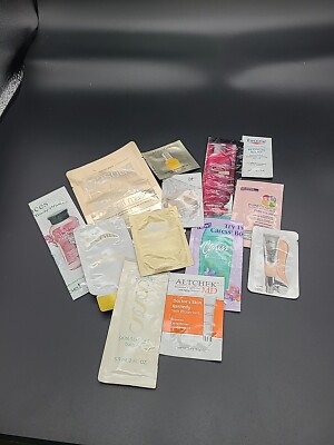 Lot of 13 Random Skin Care Sample Packets Origins Caress Pureology Eucerin It