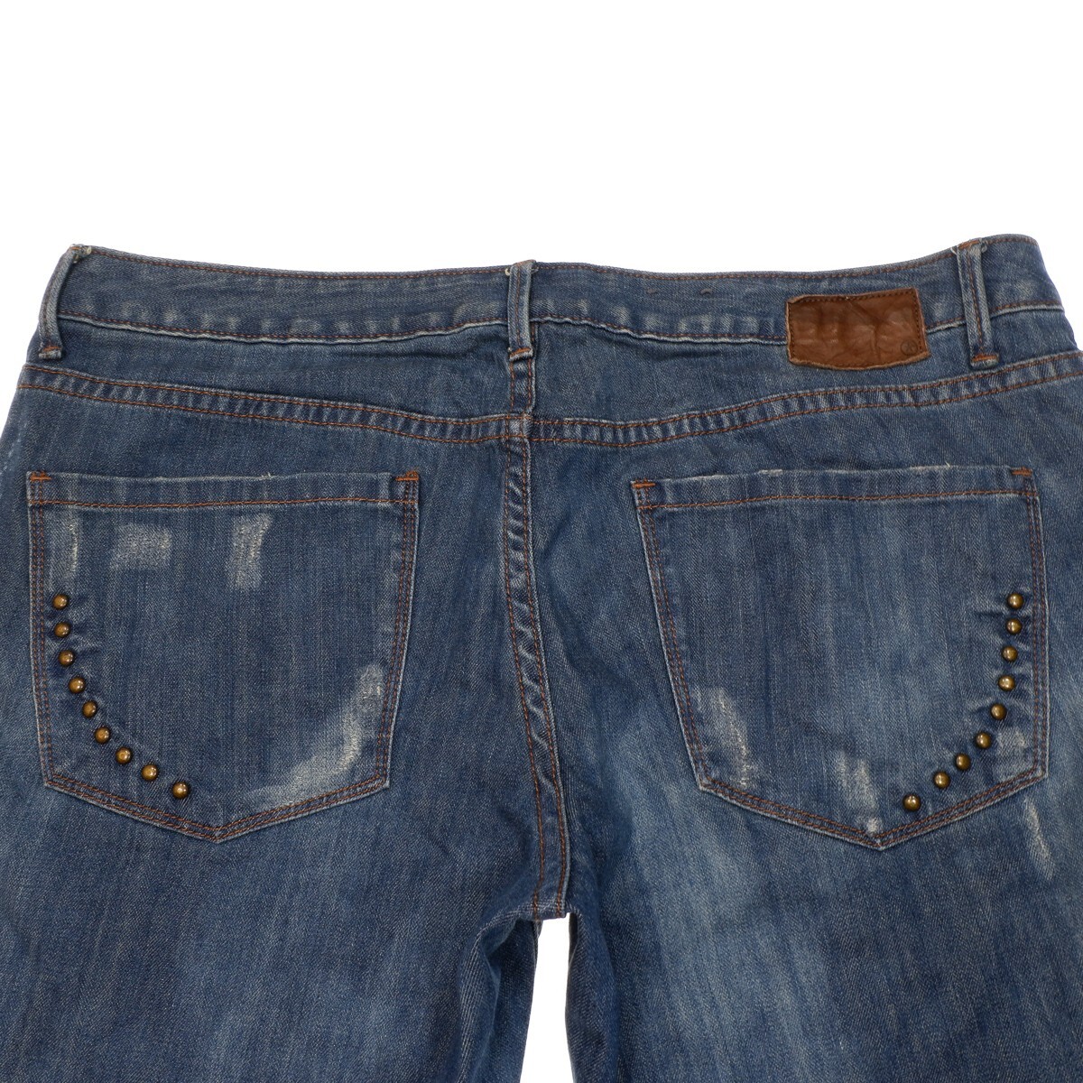 Converse Sheridan Skinny Jeans 32 (37x30.5) Blue Low Waist Distressed Womens thumbnail 11