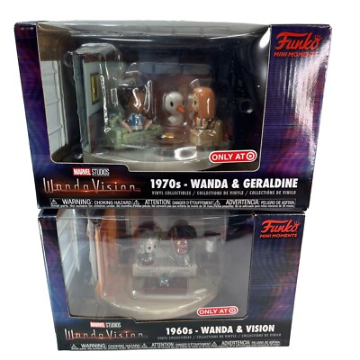 Funko POP! Mini Moments Marvel WandaVision 1960, 1970s Wanda &Geraldine & Vision