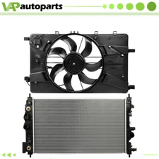 Engine Radiator And Radiator Cooling Fan Kit For 2010-2015 Chevrolet Cruze