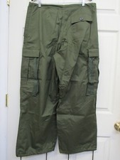 Vintage Military Style Cargo Pants OD Green Arctic Trouser Shell Mad Romania NOS