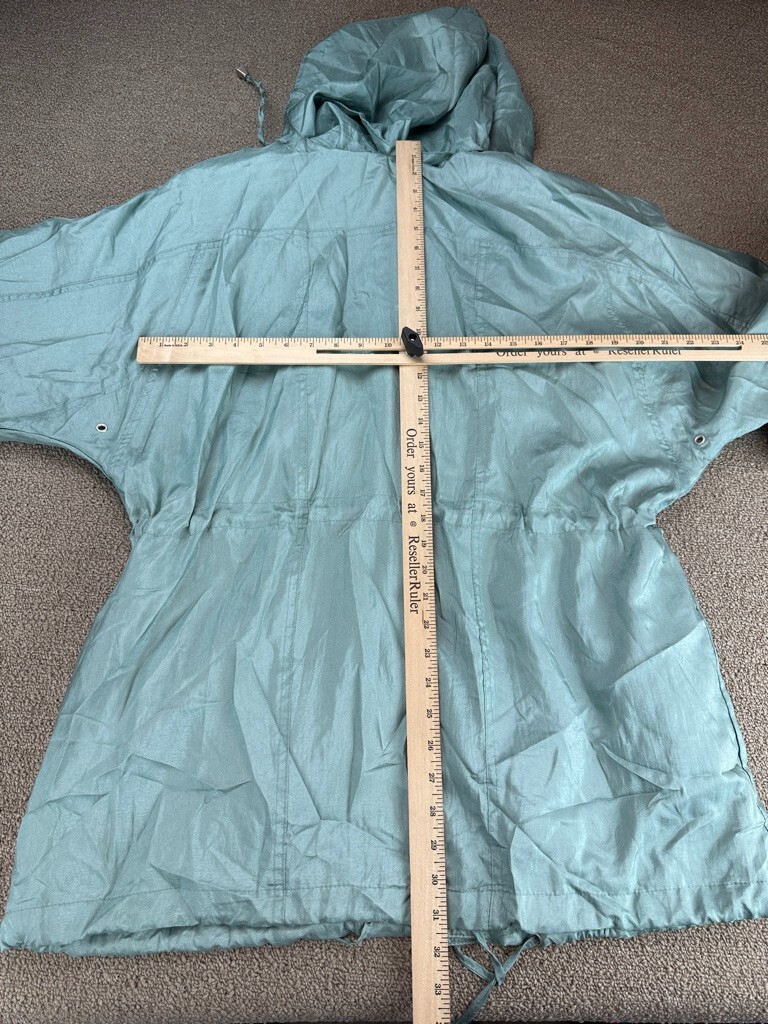 Basic Editions Rain Coat Jacket Windbreaker Mint … - image 6