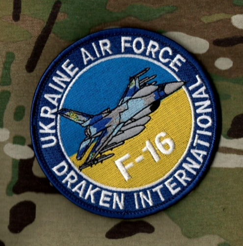 UKRAINA UA F-16 Повітряні сили Збройних сил України DRAKEN int'l vêlkrö NASZYWKA - Zdjęcie 1 z 15