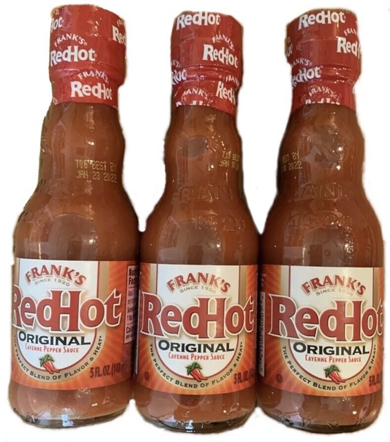 Lot Of 3 Franks Red Hot Sauce Bottles 5 ounce 148 ml eBay