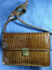 Vintage Mahogany Alligator Purse