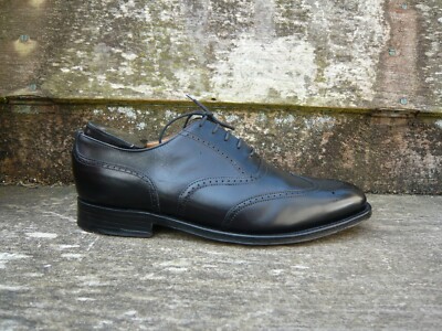 JOSEPH CHEANEY BROGUES SCHUHE SCHWARZ LEDER UK7,5 HERREN LONDON TOP ZUSTAND