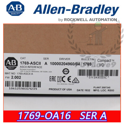 Brand 100% New AB 1769-ASCII Ser A High Quality Guaranteed Fast Ship