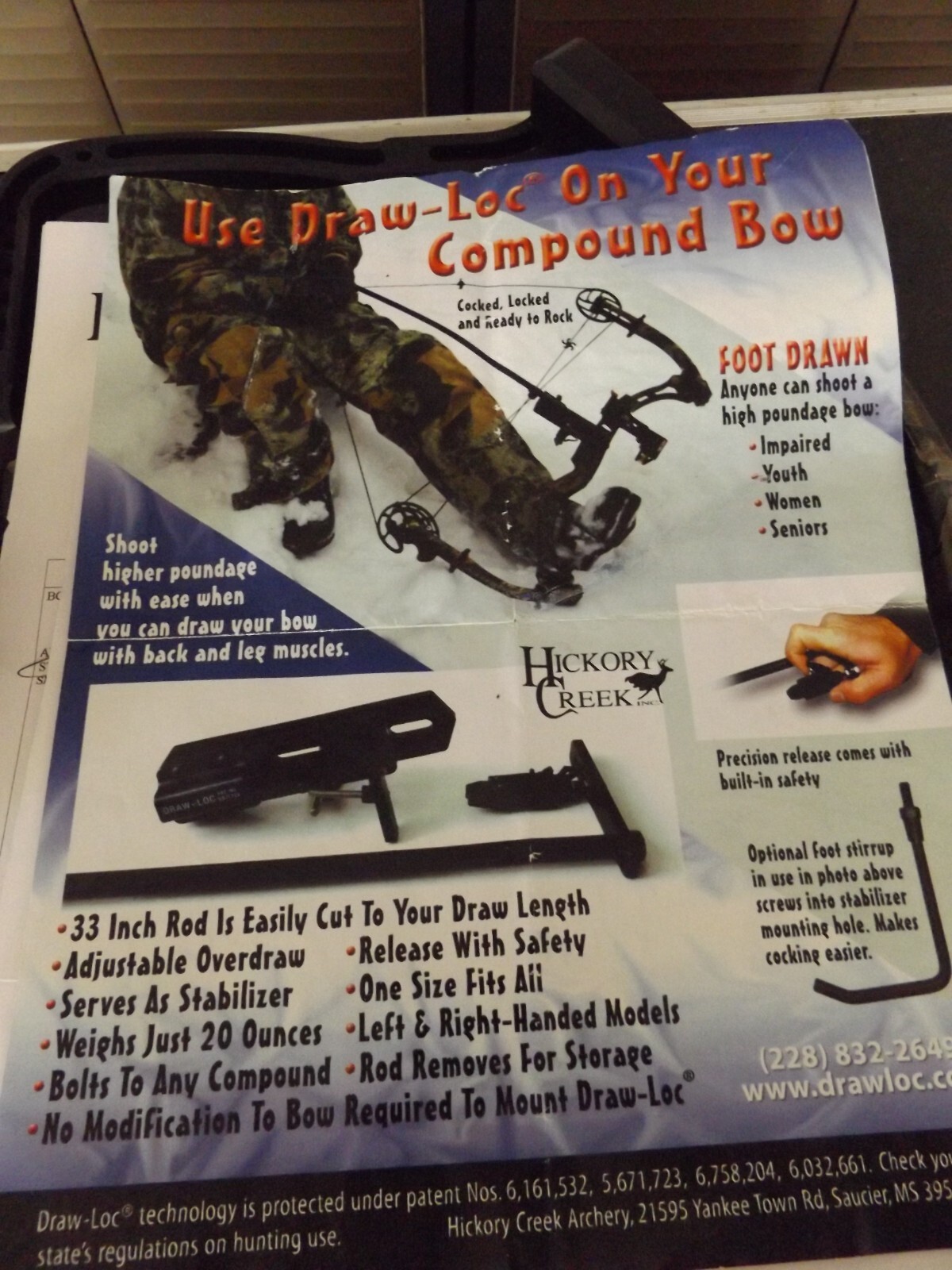 Hickory Creek compound bow right hand with DrawLoc eBay