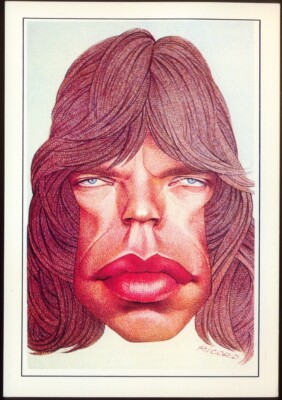 Moderne Postkarte: Mick Jagger, Rolling Stones (Ref: Derwisch Int., 912). Gratis Versand