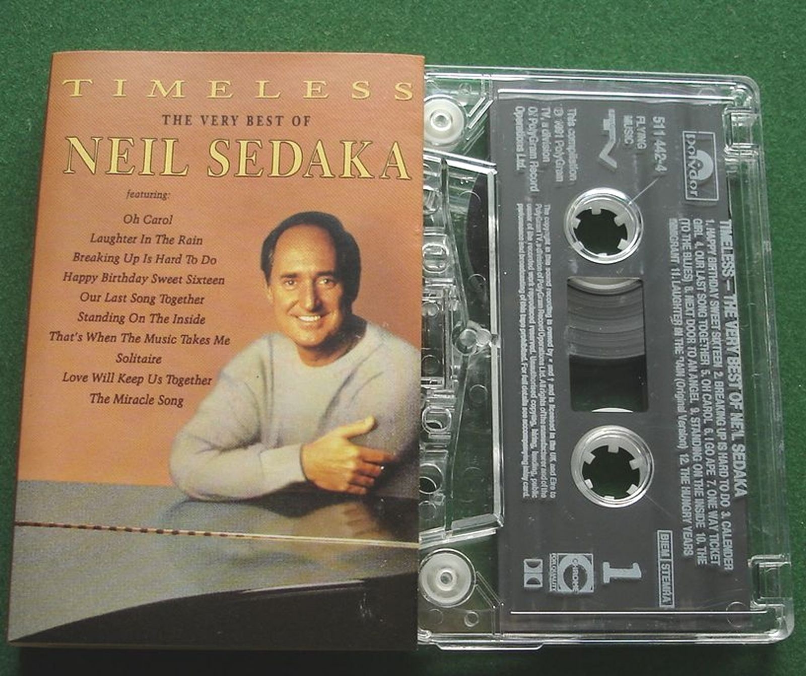 Neil Sedaka Timeless inc Oh Carol / Calender Girl + Cassette Tape - TESTED