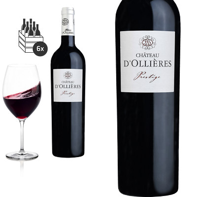 6er Karton 2020 Côteaux Varois en Provence rouge PRESTIGE von Château d'Ollières