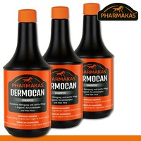 Pharmakas 3 X 1000 Ml Dermocan Pferdeshampoo Pferd Pflege Fellpflege