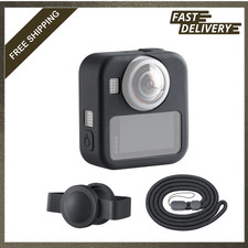 Silicone Protective Case for GoPro Max2 Lens Cover Black Waterproof Impact