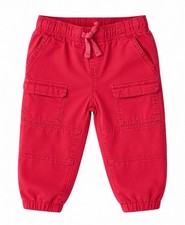 Gymboree Cargo Pants Boys 2T Red Utility Pocket Joggers Elastic Waist