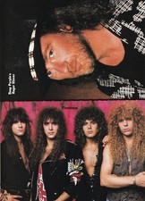 FIREHOUSE & DEEP PURPLE ROGER GLOVER-ORIG 1991 MINI-POSTER 8X11 MAGAZINE PINUP