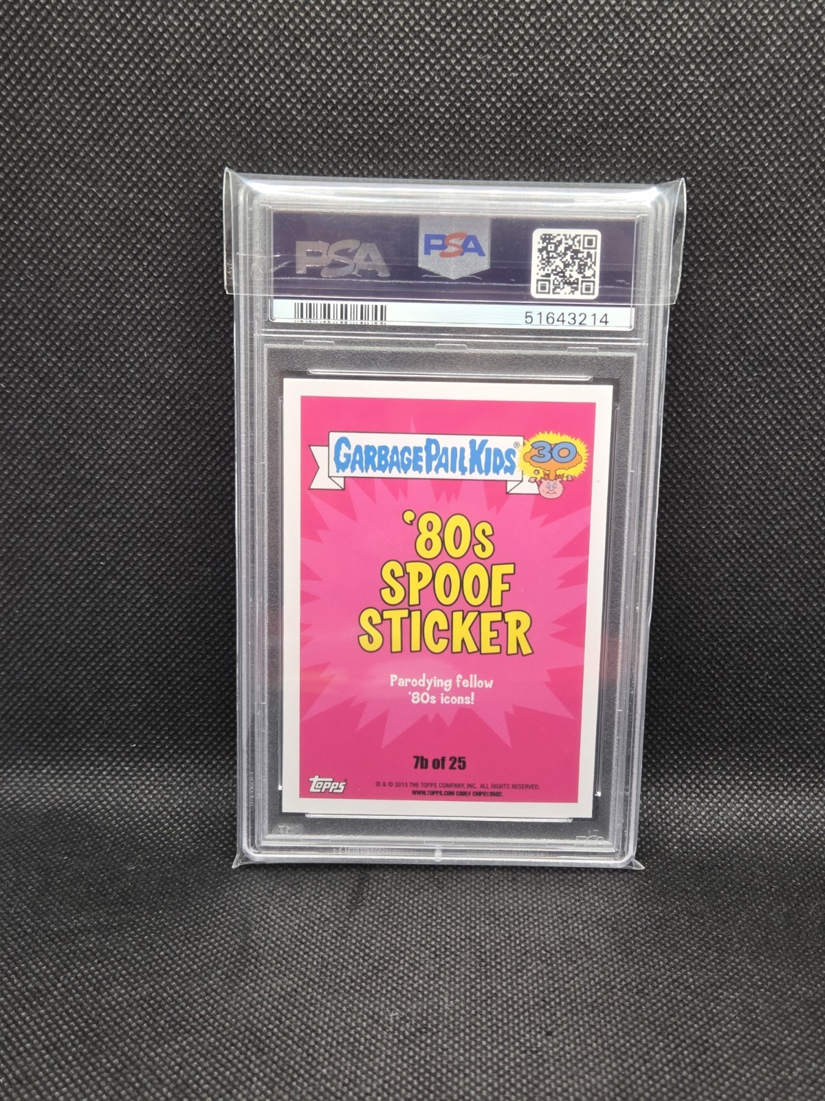 2015 TOPPS GARBAGE PAIL KIDS 30TH ANNIVERSARY ‘80’S SPOOF JUMPIN’ JORDAN PSA 9 view 2
