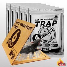 Glue Traps for Mice, Large 6-Pack, Non-Toxic Indoor Sticky Traps 13.5 x 8.5