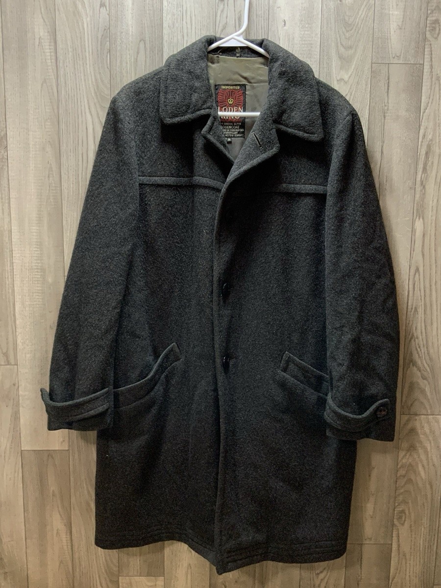 Vintage Loden King Loden Coat Mens 36 Alpine Wool Germany 80s | eBay