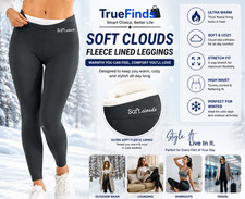 Women Winter Warm Sherpa Fleece Lined Leggings Thermal Warm Pants Stretchy Thick