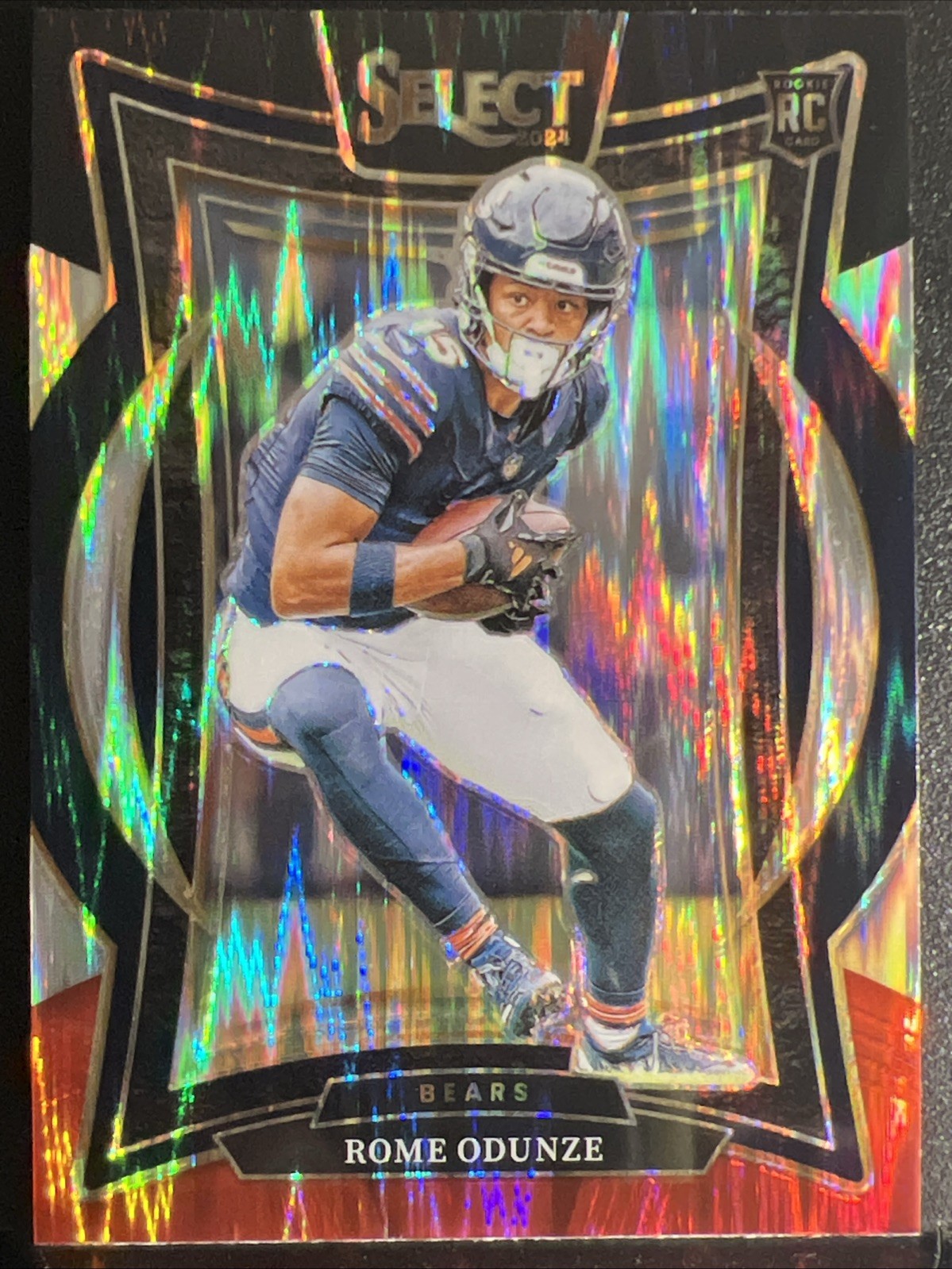 2024 Panini Select - Concourse Rome Odunze #3 Black & Red Shock Prizm (RC)🔥