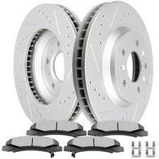Scitoo Brake Kit Front Brake Rotors And Ceramic Brake Pads Fit For 2006-2011