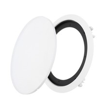 Ceiling In-Wall Speaker Grille Cover and Base, 8 Inch White Round Metal Covers