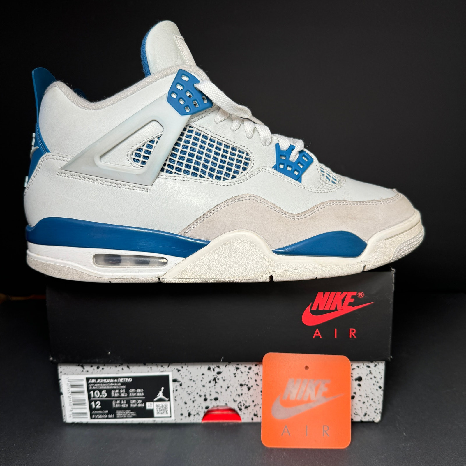 Size 10.5 - Nike Air Jordan 4 Retro Military Blue 2024 Men