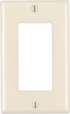 Leviton 1-Gang, Decora/Gfci Device Wallplate, Standard Size, Thermoset, Device M