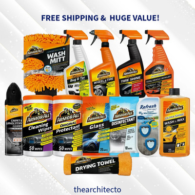 Armor All XL Car Care Cleaning and Wash Kit - 13 Piece Set   Huge Value!