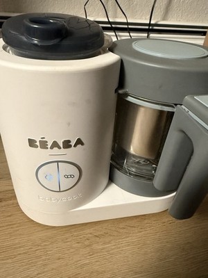BEABA Babycook Neo Baby Food Maker Non Toxic Glass & Stainless Steel Basket