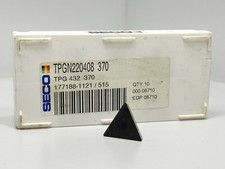 SECO TPG 432 TPGN220408 New Carbide Inserts 08710 Grade 370 7pcs
