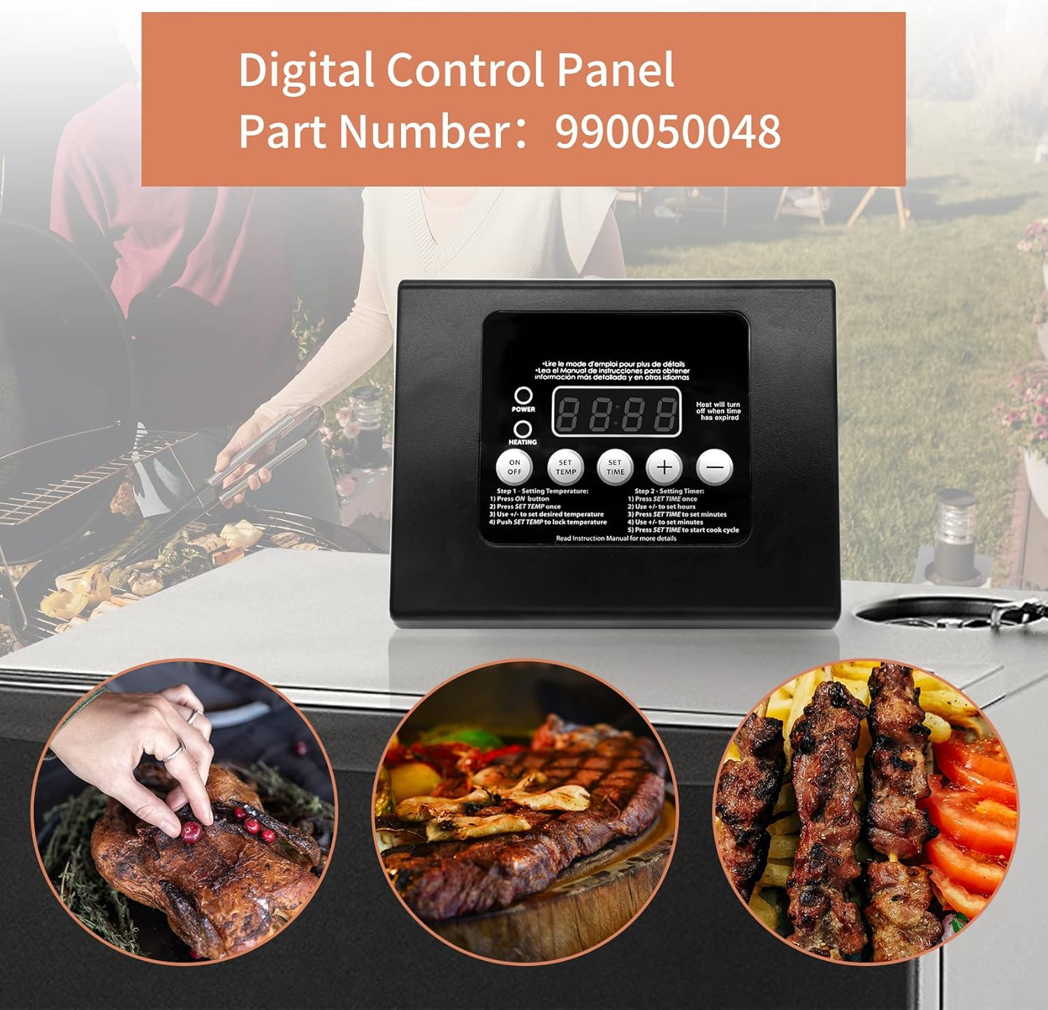 Panel Electric Smoker Grill Models Controller For Maste
