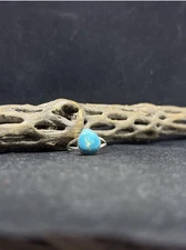 Native American Navajo king man turquoise sterling silver ring size 7.25