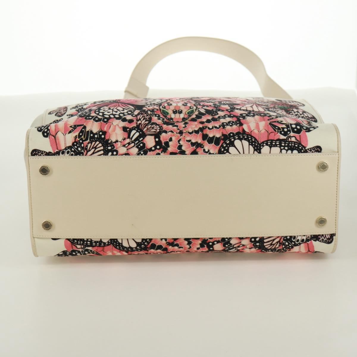 BVLGARI Bag Canvas 2way MARY KATRANTZOU Collaboration White Gold Auth 173206M image 5