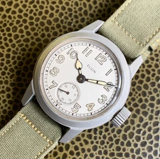 1942 Elgin ORD. DEPT. Stainless Steel Military Wristwatch - Customized #8