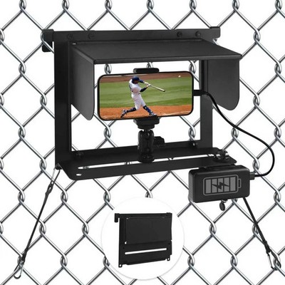 Game Changer Mounting Streaming Kit Fence Phone Mount for Baseball Game Cha...