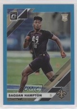 2019 Panini Donruss Optic Rookies Aqua Prizm 204/299 Saquan Hampton #138 0e3