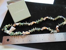 USA Designer LIZ CLAIBORNE Duży naturalny naszyjnik z koralikami w pudełku